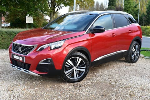 Red Peugeot 3008 1.6 Bluehdi S/S GT Line 2018