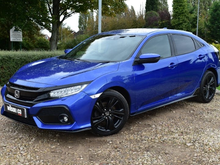 Blue Honda Civic 1.5 Vtec Sport 2019